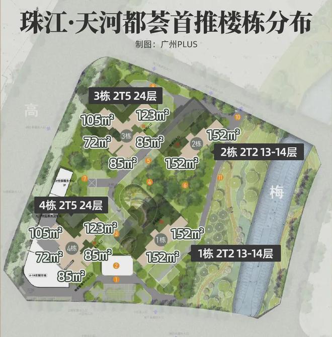 天河首个新规低密小高层！珠江天河都荟来炸场了(图5)