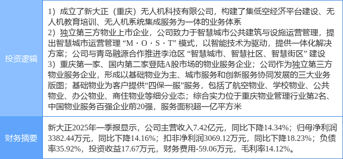 6月3日新大正涨停：无人机物业管理智慧城市概念热股(图1)